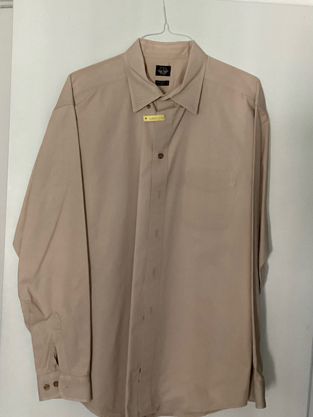 Dockers Classic Men's XL Long-Sleeve Dress Shirt - Beige